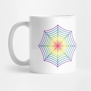 Rainbow Spider Web Mug